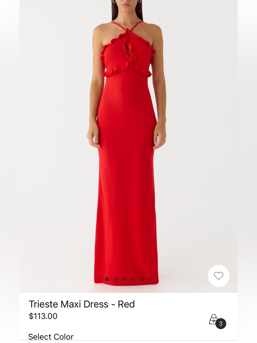 NEW Peppermayo triste maxi dress red